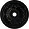 Ekena Millwork Flagstone Ceiling Medallion (Fits Canopies up to 3 7/8"), 30"OD x 3 7/8"ID x 3 1/4"P, Jet Black CM30FLBLF - alternate 1